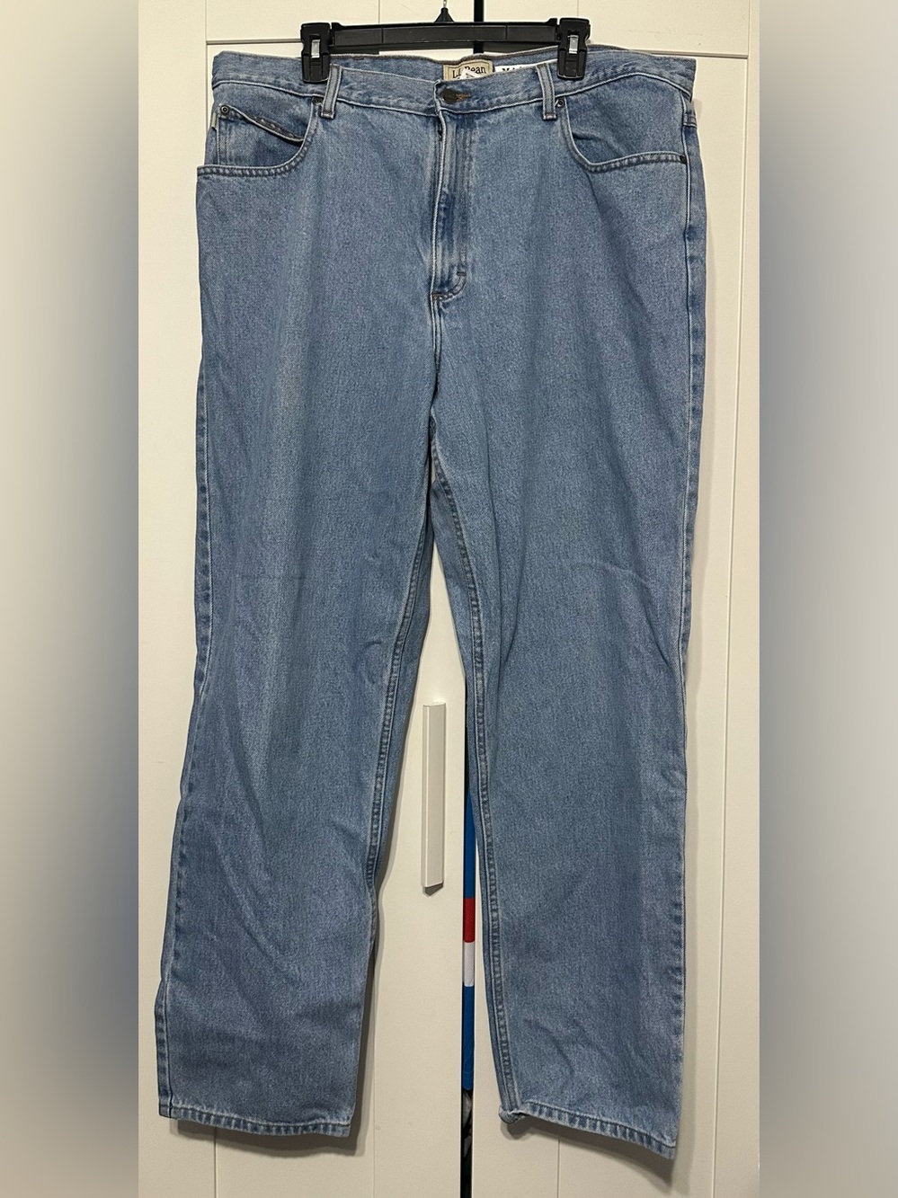 L.L. Bean Relaxed Fit Light Blue Denim Jeans